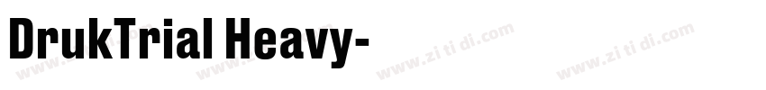 DrukTrial Heavy字体转换